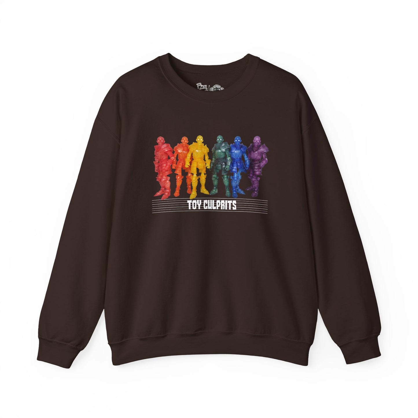 Rainbow Ghosts w/ Toy Culprits White Logo | Mythic Legions | Fan Art | Sweatshirt