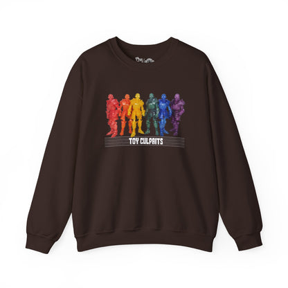 Rainbow Ghosts w/ Toy Culprits White Logo | Mythic Legions | Fan Art | Sweatshirt