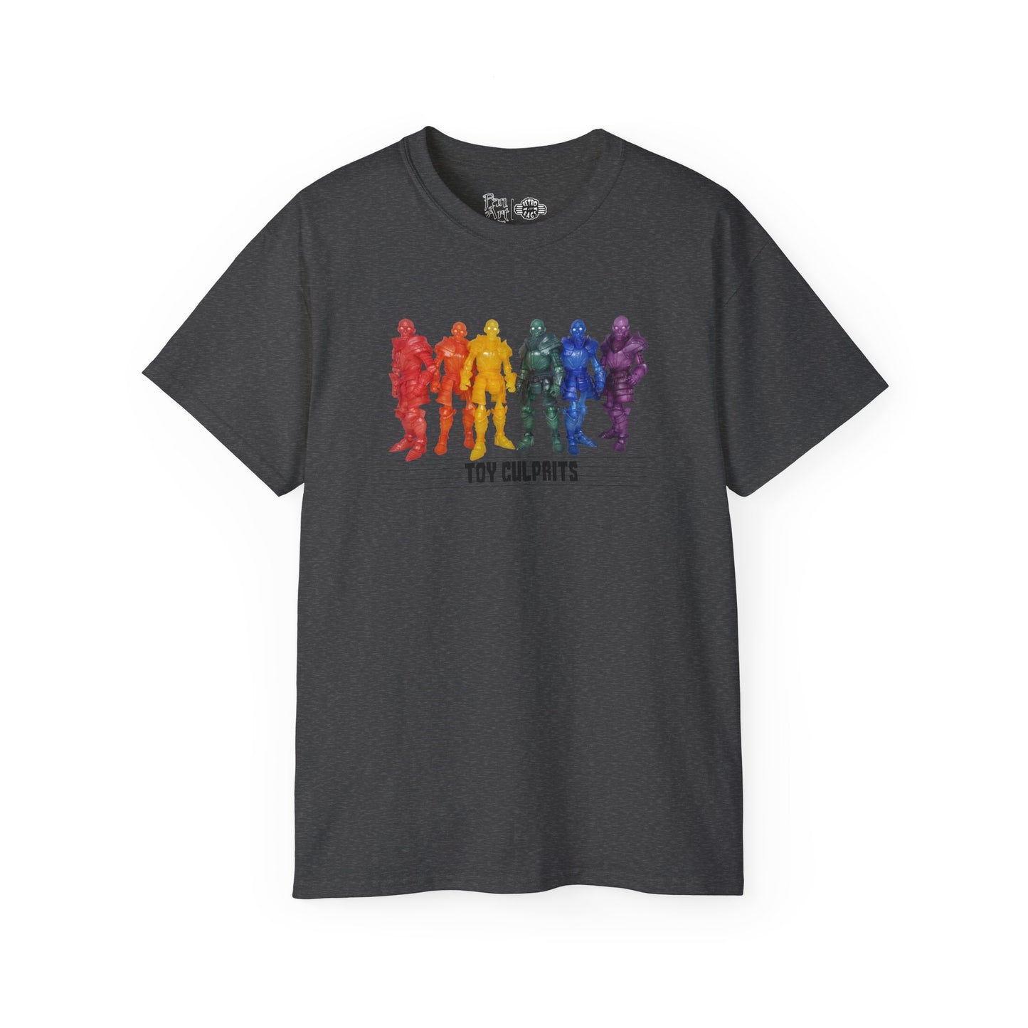 Rainbow Ghosts w/ Toy Culprits Black Logo | Mythic Legions | Fan Art | Standard T-Shirt