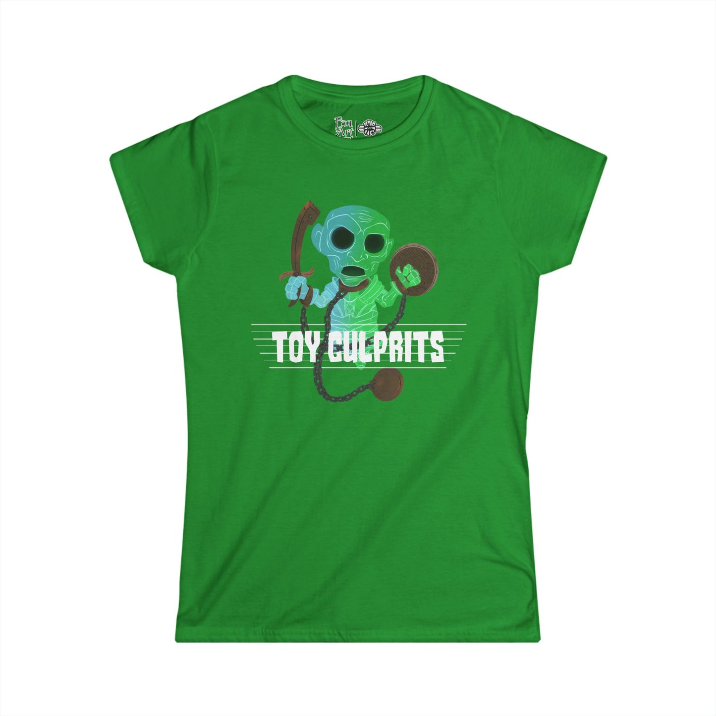 Toy Culprits Blue & Green Ghost | Mythic Legions | Fan Art | Women's T-Shirt