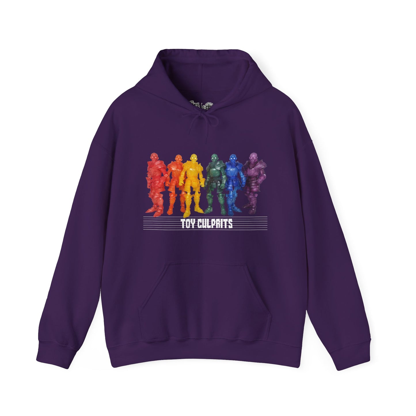 Rainbow Ghosts w/ Toy Culprits White Logo | Mythic Legions | Fan Art | Pullover Hooodie