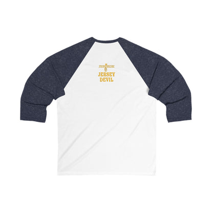 The Jersey Devil | Figura Obscura | 3\4 Sleeve Baseball T-Shirt
