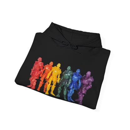 Rainbow Ghosts w/ Toy Culprits Black Logo | Mythic Legions | Fan Art | Pullover Hooodie