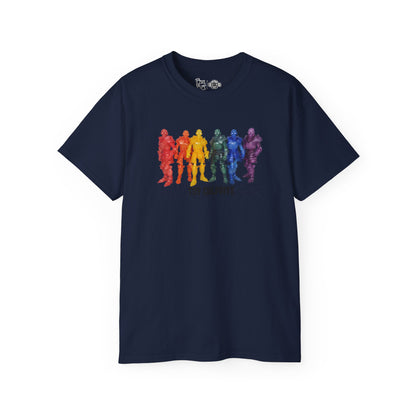 Rainbow Ghosts w/ Toy Culprits Black Logo | Mythic Legions | Fan Art | Standard T-Shirt