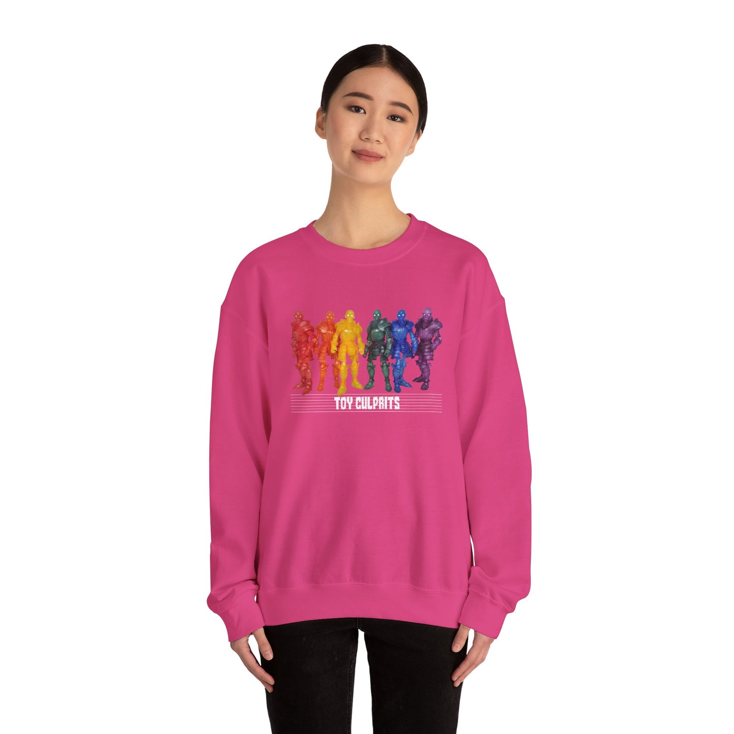 Rainbow Ghosts w/ Toy Culprits White Logo | Mythic Legions | Fan Art | Sweatshirt
