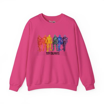 Rainbow Ghosts w/ Toy Culprits Black Logo | Mythic Legions | Fan Art | Sweatshirt