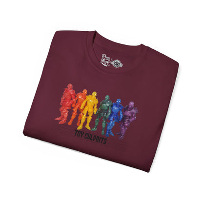 Rainbow Ghosts w/ Toy Culprits Black Logo | Mythic Legions | Fan Art | Standard T-Shirt