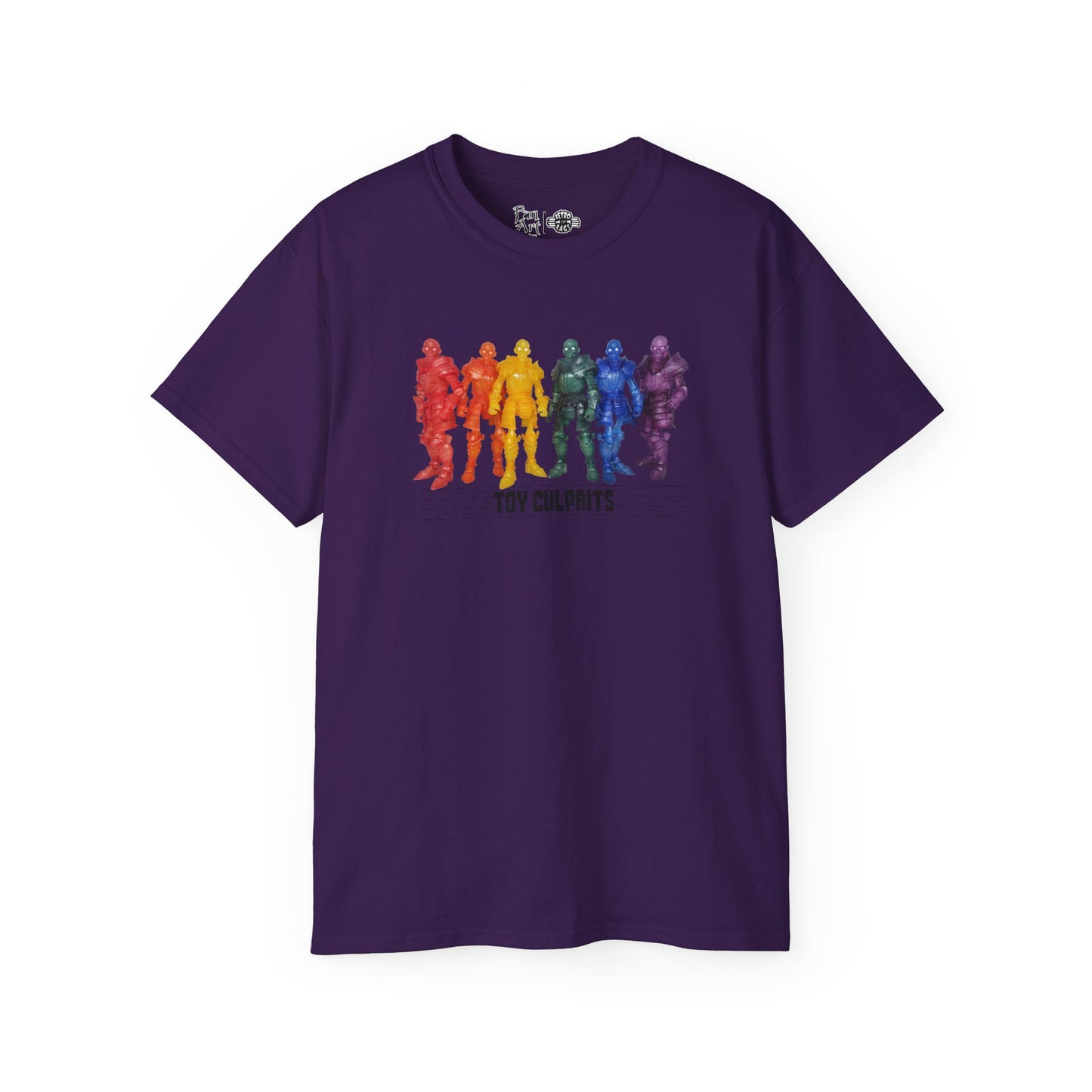 Rainbow Ghosts w/ Toy Culprits Black Logo | Mythic Legions | Fan Art | Standard T-Shirt