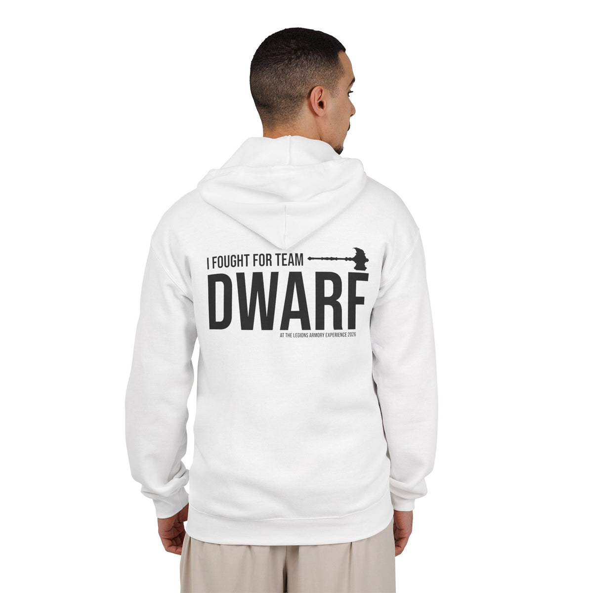 Team Dwarf Legions Con 2026 (Black Logo) | Mythic Legions | Full Zip Hoodie