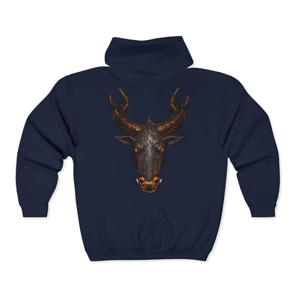 The Jersey Devil | Figura Obscura | Full Zip Hoodie