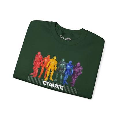 Rainbow Ghosts w/ Toy Culprits White Logo | Mythic Legions | Fan Art | Sweatshirt