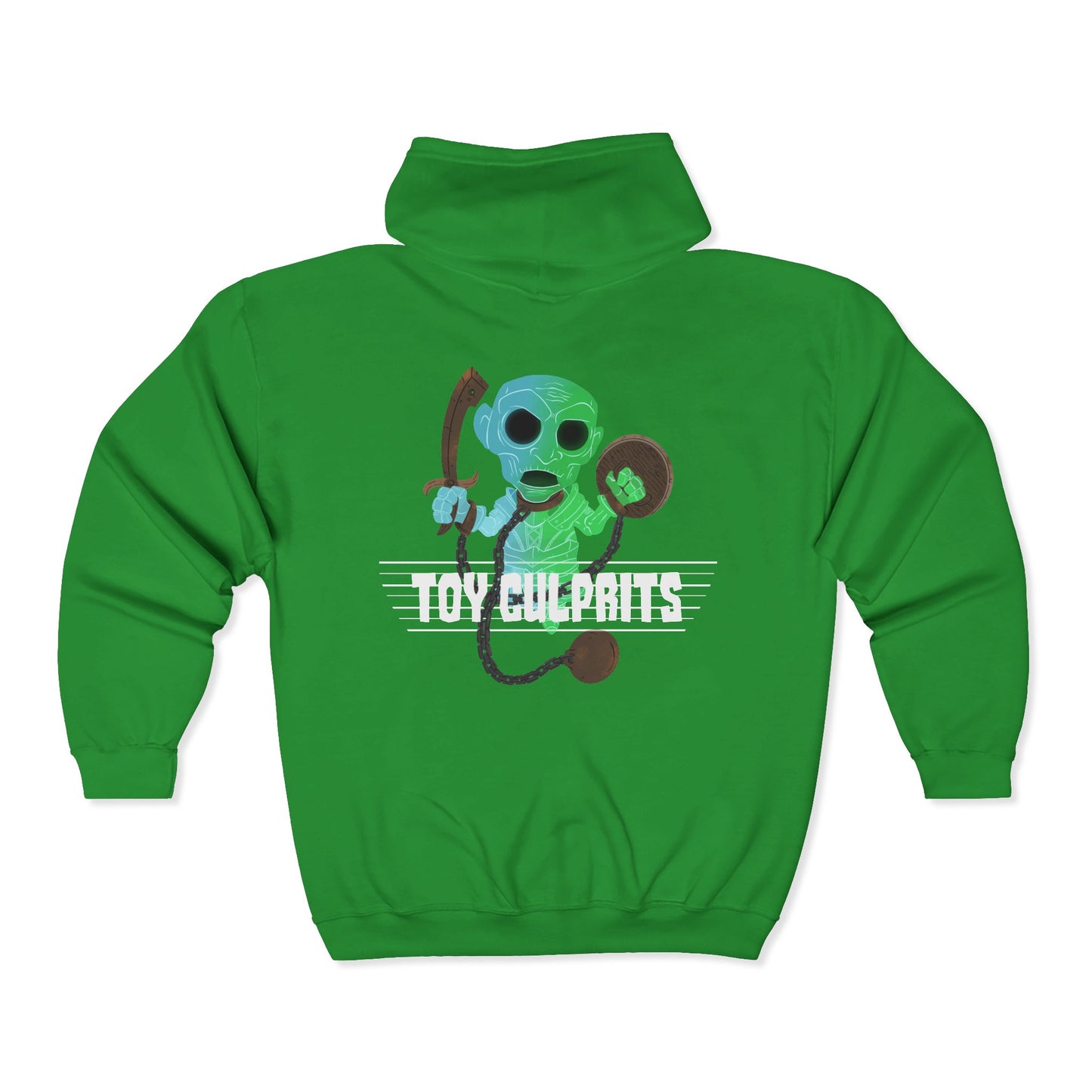 Toy Culprits Blue & Green Ghost | Mythic Legions | Fan Art | Full Zip Hoodie