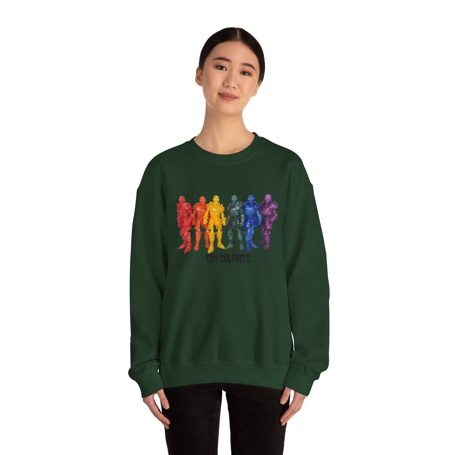 Rainbow Ghosts w/ Toy Culprits Black Logo | Mythic Legions | Fan Art | Sweatshirt