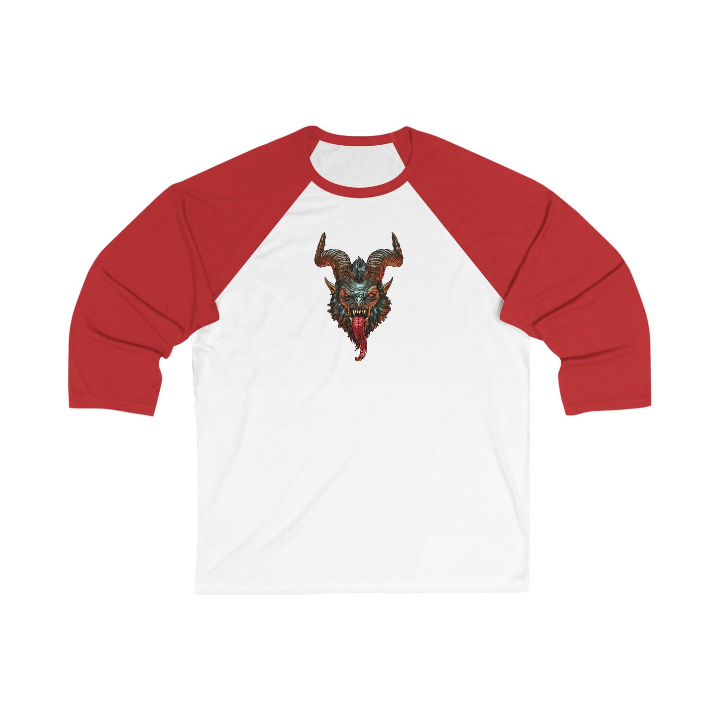 Krampus v1 | Figura Obscura | 3\4 Sleeve Baseball T-Shirt