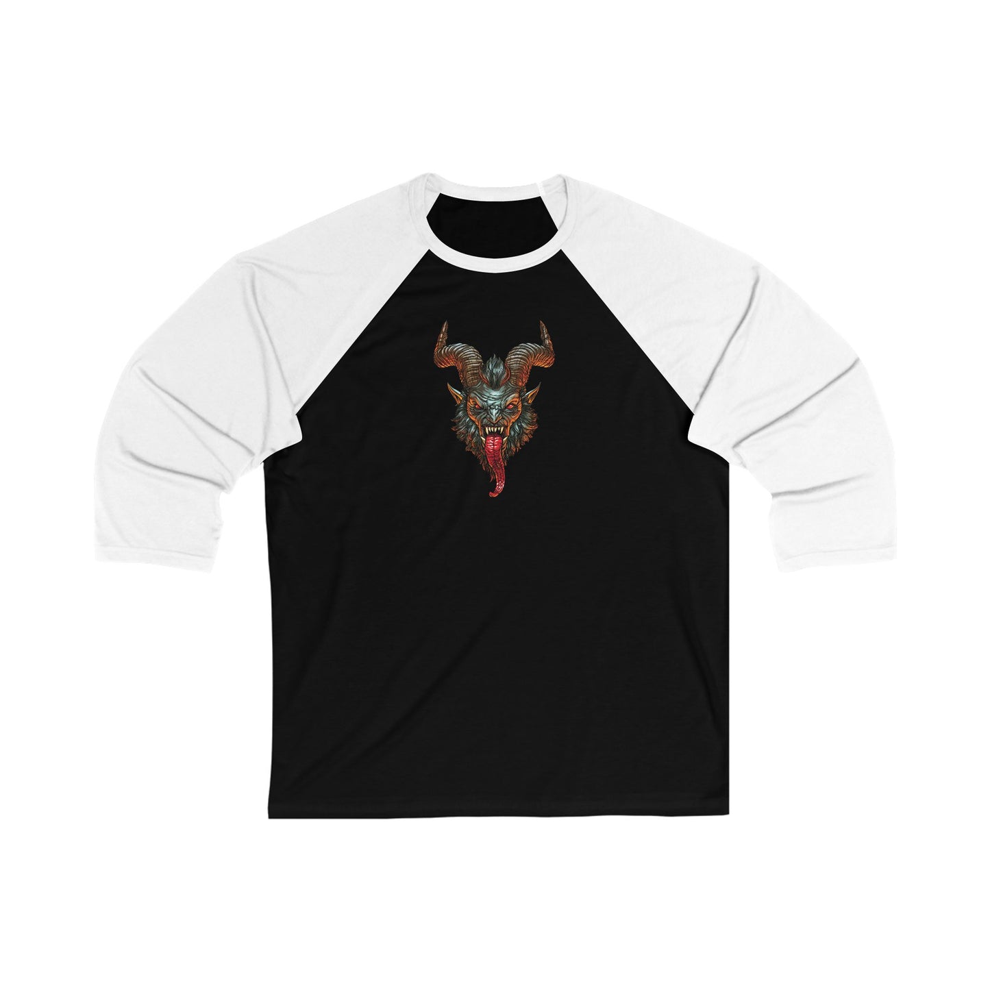 Krampus v1 | Figura Obscura | 3\4 Sleeve Baseball T-Shirt