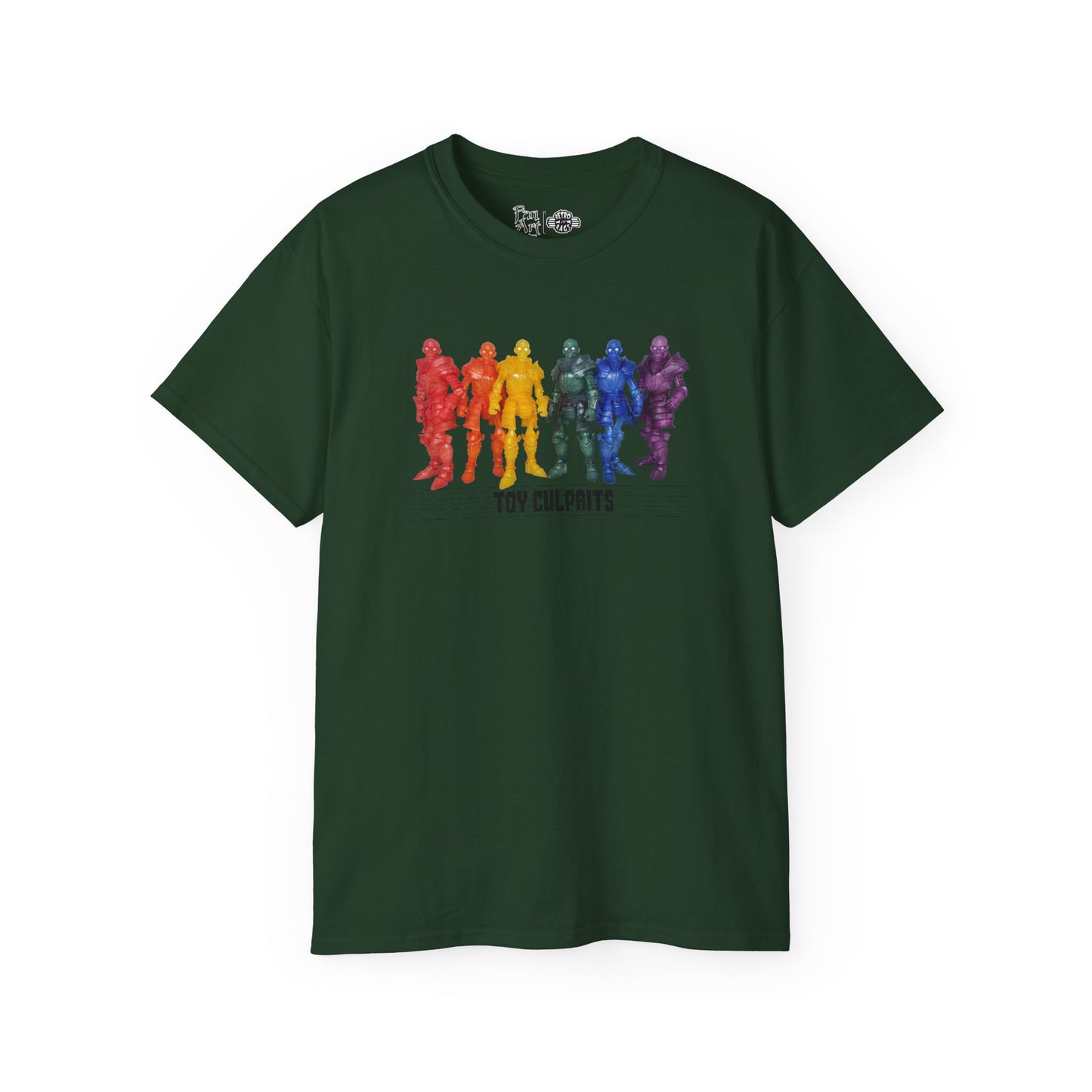 Rainbow Ghosts w/ Toy Culprits Black Logo | Mythic Legions | Fan Art | Standard T-Shirt