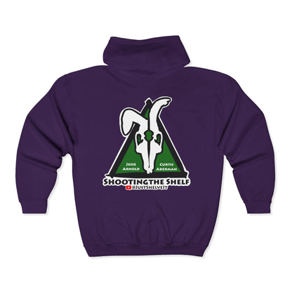 Shooting the Shelf Logo | Mythic Legions | Fan Art | Full Zip Hoodie