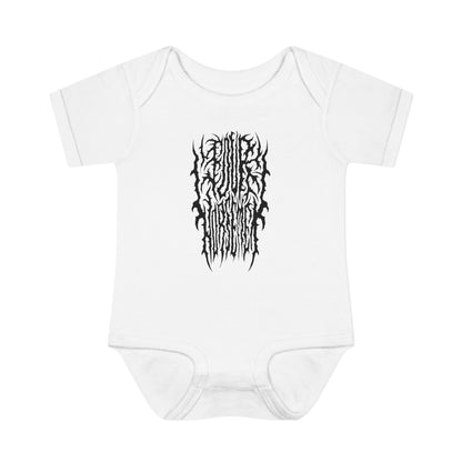 4H Metal Logo Black | Mythic Legions | Baby Bodysuit