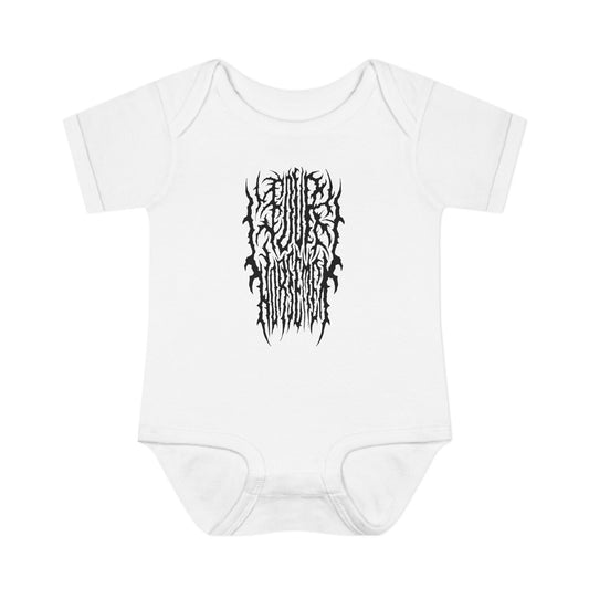 4H Metal Logo Black | Mythic Legions | Baby Bodysuit