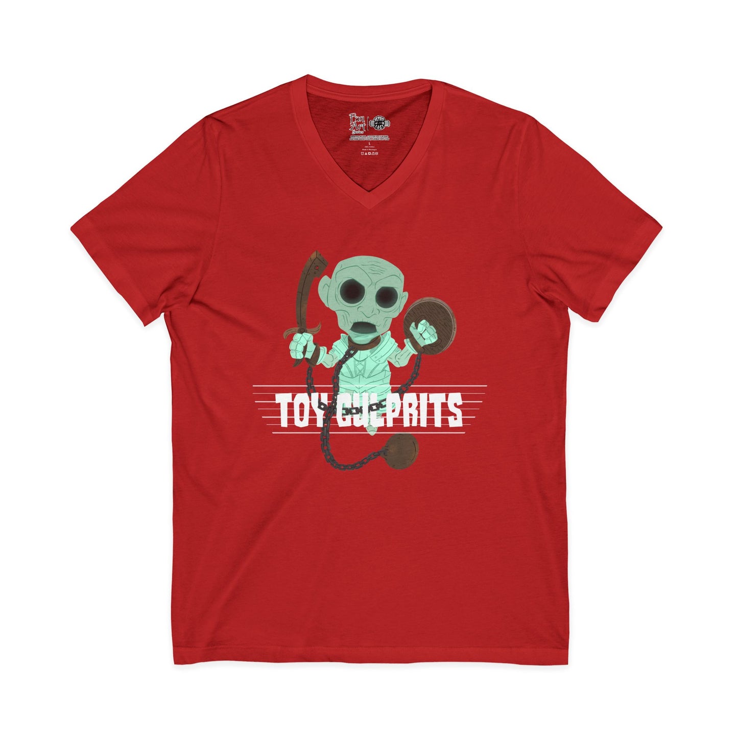 Toy Culprits Green Ghost | Mythic Legions | Fan Art | V-Neck T-Shirt