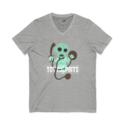 Toy Culprits Green Ghost | Mythic Legions | Fan Art | V-Neck T-Shirt