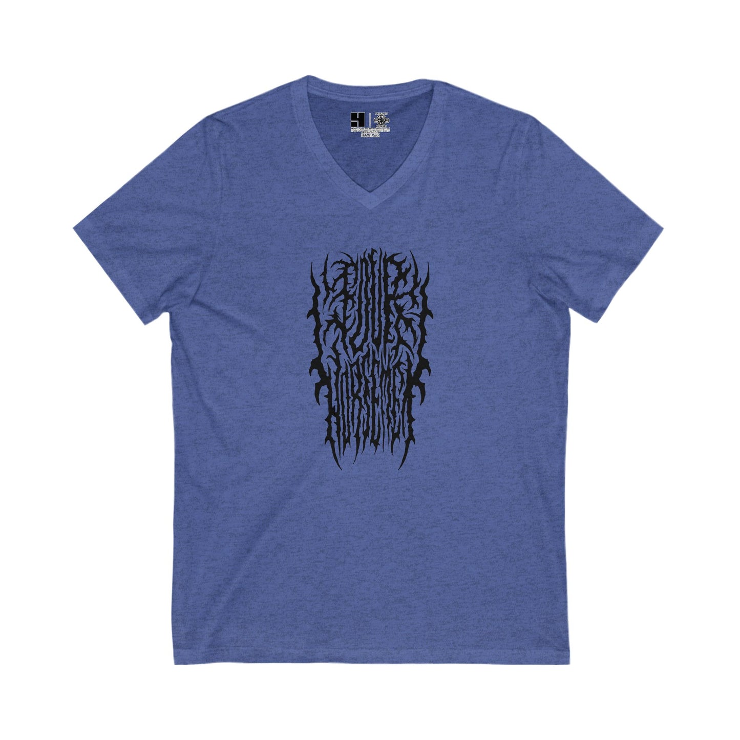 4H Metal Logo Black | Mythic Legions | V-Neck T-Shirt