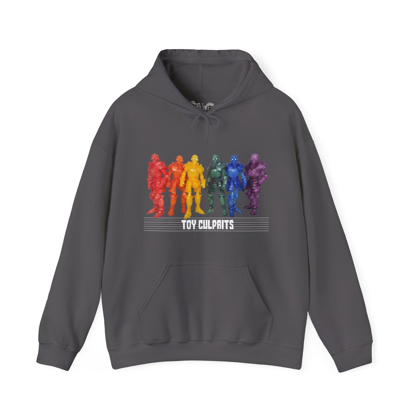 Rainbow Ghosts w/ Toy Culprits White Logo | Mythic Legions | Fan Art | Pullover Hooodie