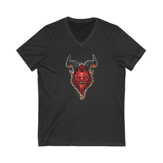 Krampus v2 Red | Figura Obscura | V-Neck T-Shirt