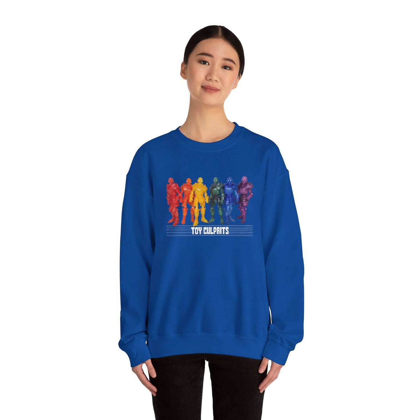 Rainbow Ghosts w/ Toy Culprits White Logo | Mythic Legions | Fan Art | Sweatshirt