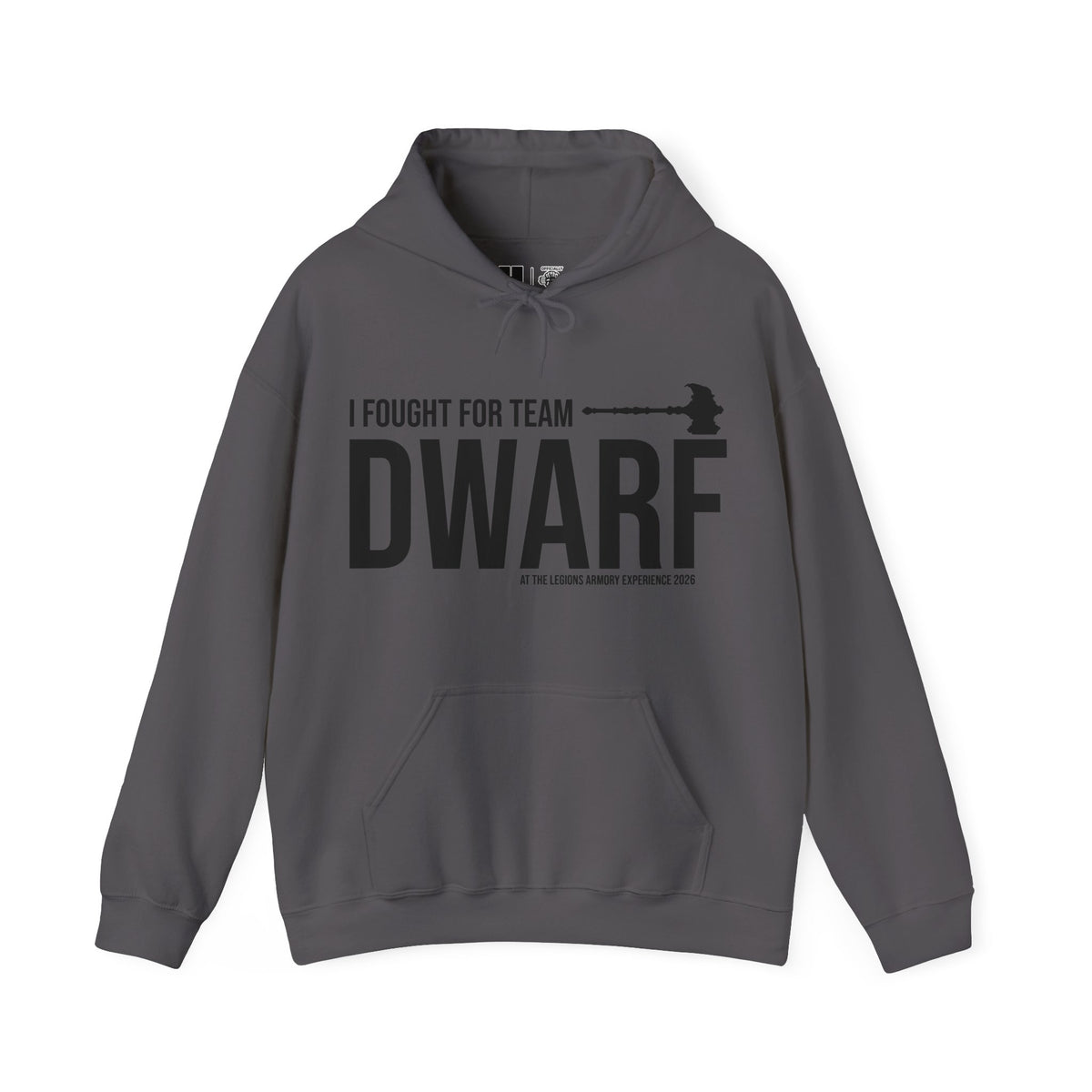 Team Dwarf Legions Con 2026 (Black Logo) | Mythic Legions | Pullover Hooodie
