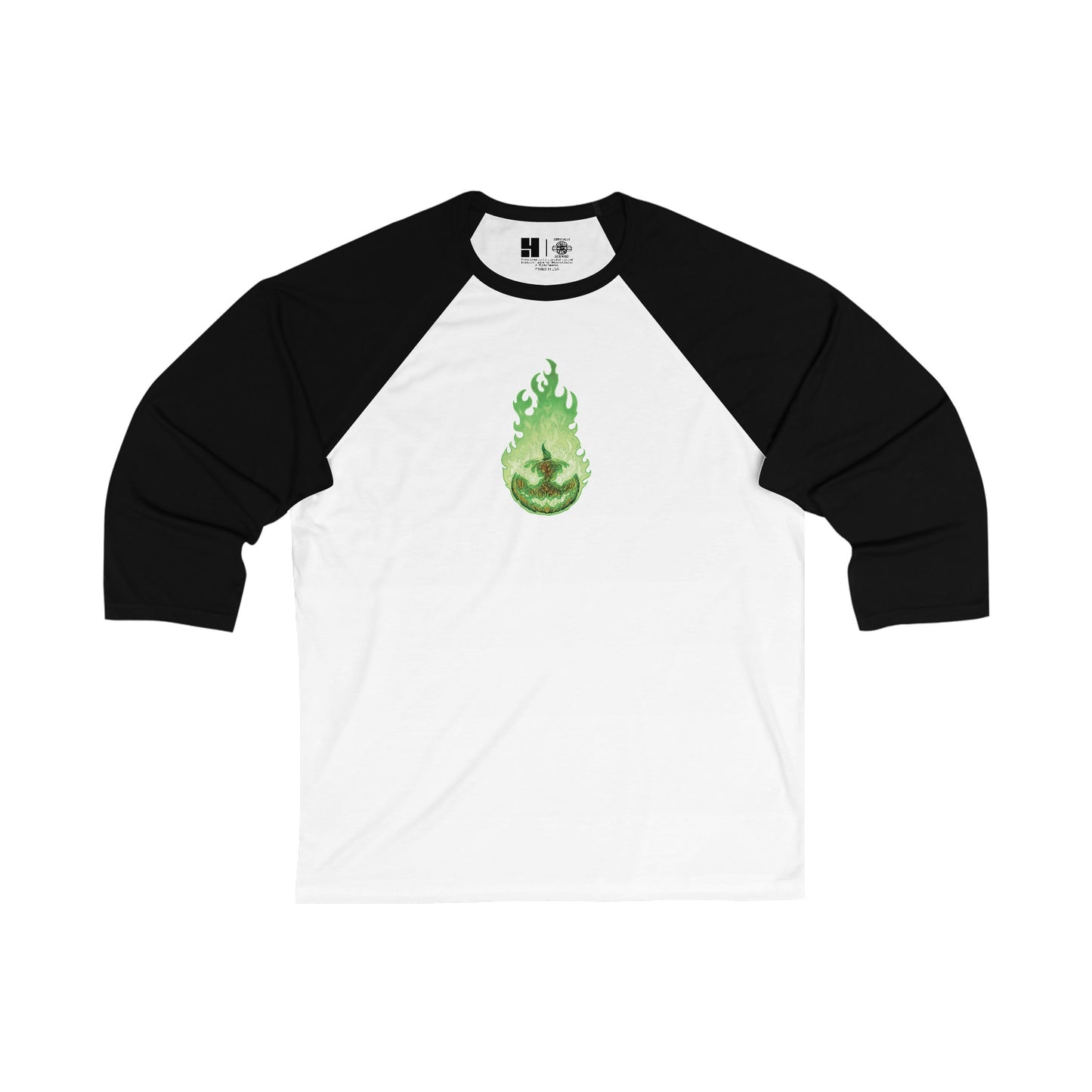 Headless Horseman, The | Green | Figura Obscura | 3\4 Sleeve Baseball T-Shirt