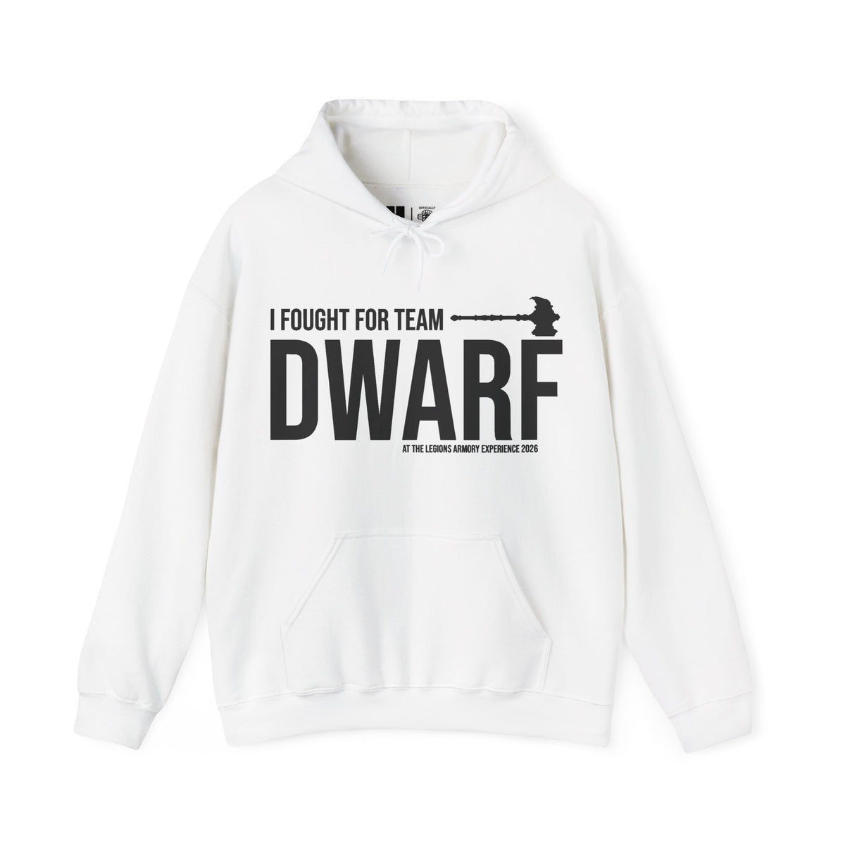 Team Dwarf Legions Con 2026 (Black Logo) | Mythic Legions | Pullover Hooodie