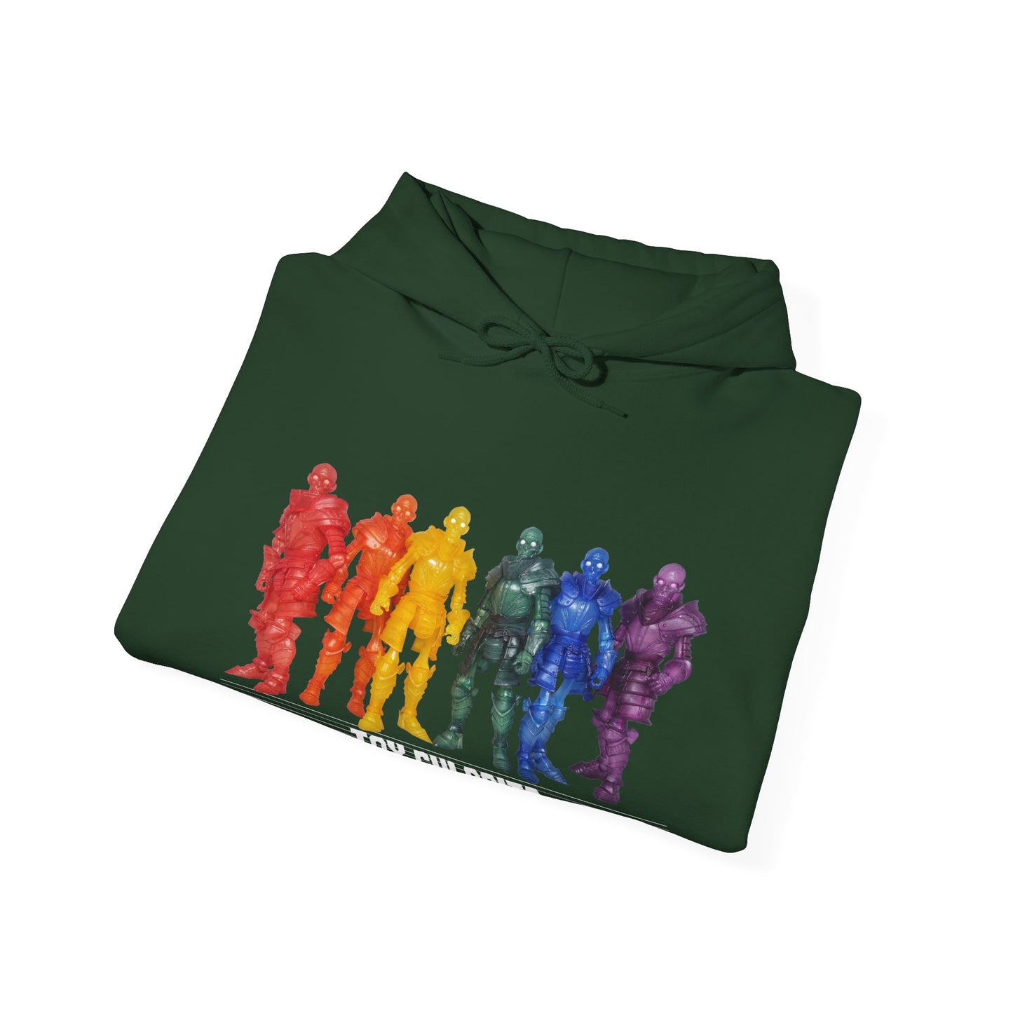 Rainbow Ghosts w/ Toy Culprits White Logo | Mythic Legions | Fan Art | Pullover Hooodie