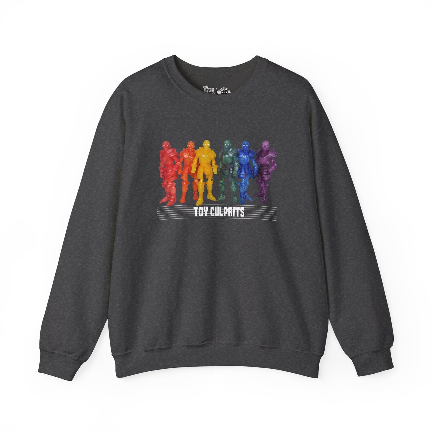 Rainbow Ghosts w/ Toy Culprits White Logo | Mythic Legions | Fan Art | Sweatshirt