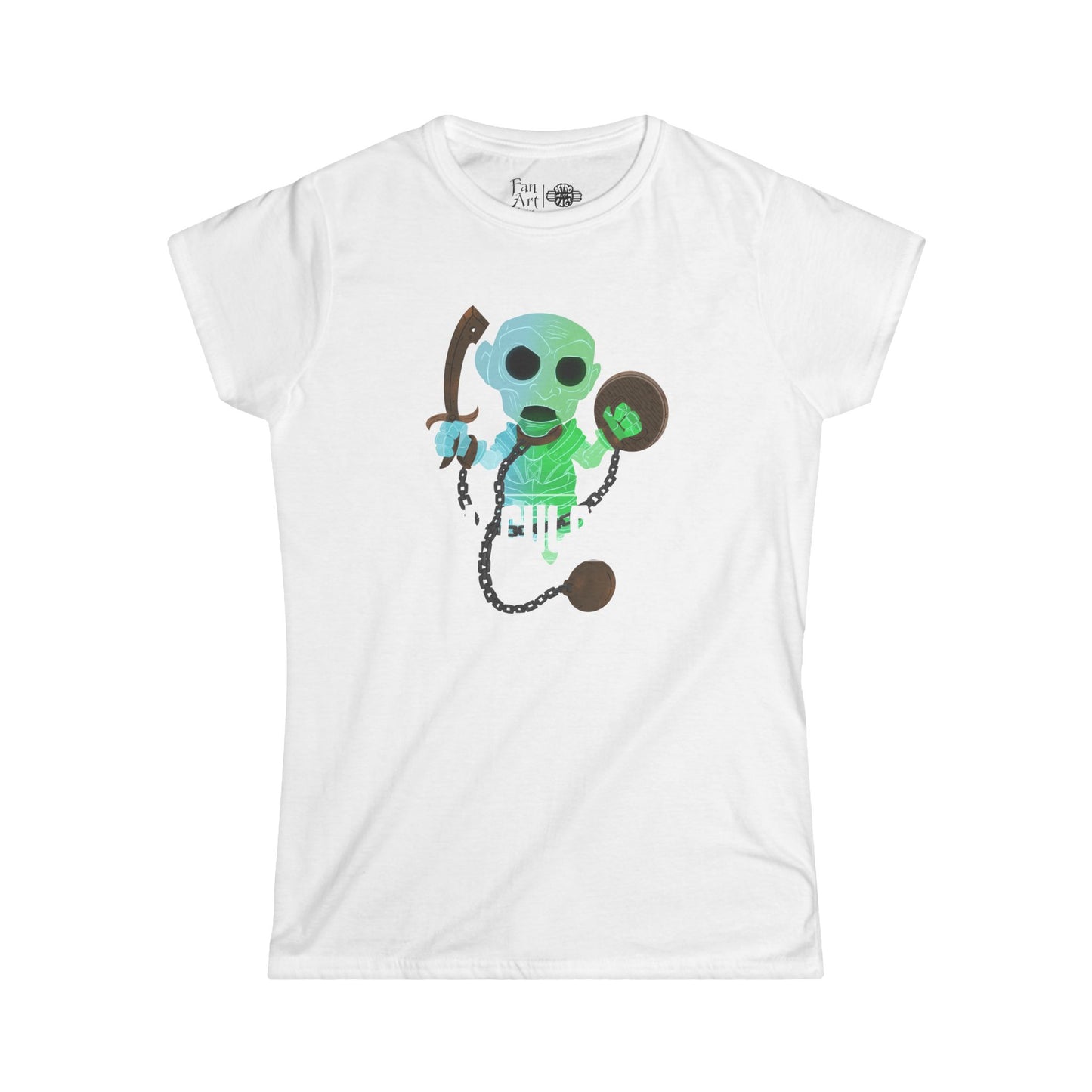 Toy Culprits Blue & Green Ghost | Mythic Legions | Fan Art | Women's T-Shirt