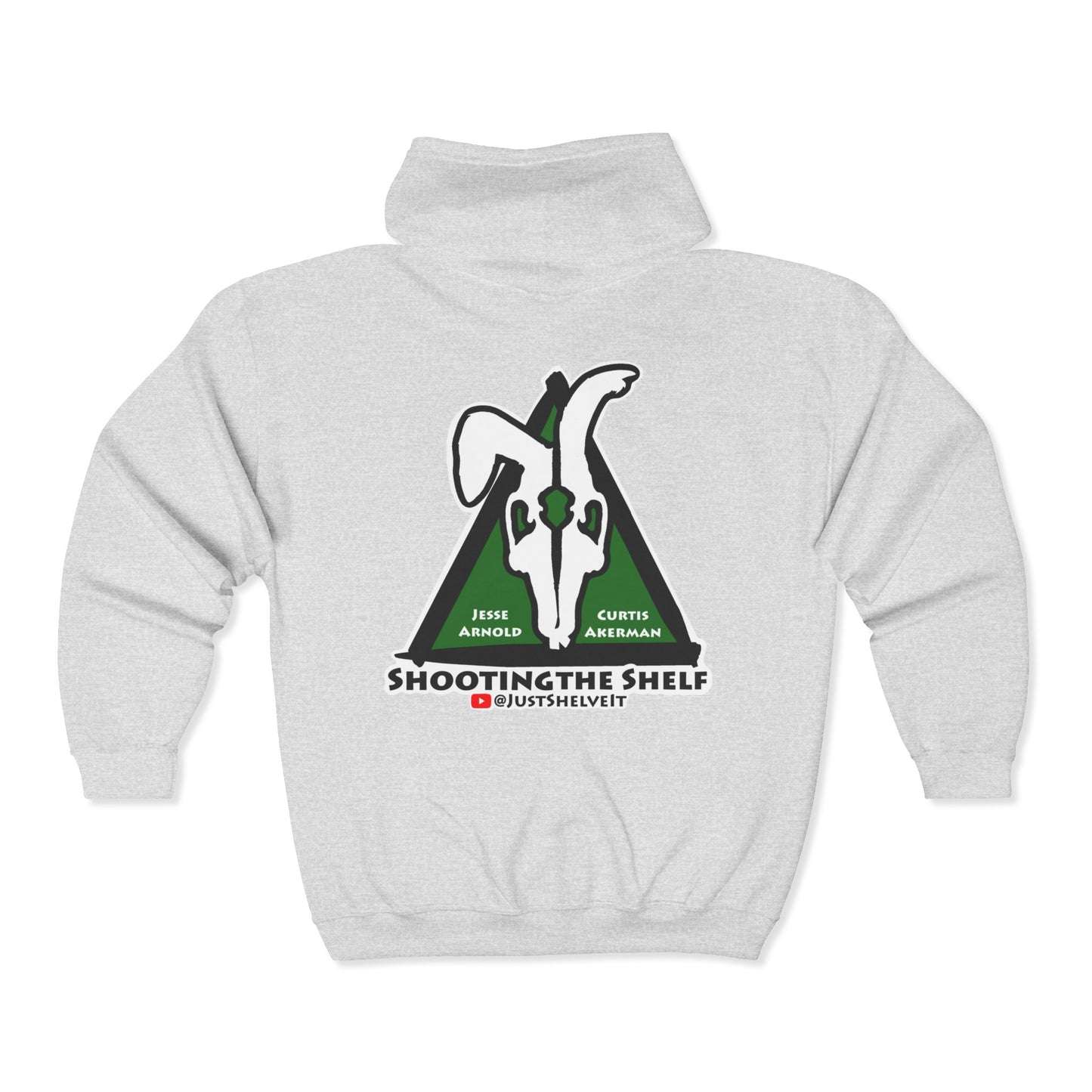 Shooting the Shelf Logo | Mythic Legions | Fan Art | Full Zip Hoodie
