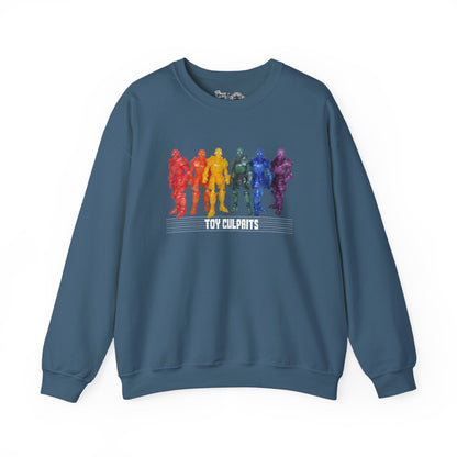 Rainbow Ghosts w/ Toy Culprits White Logo | Mythic Legions | Fan Art | Sweatshirt