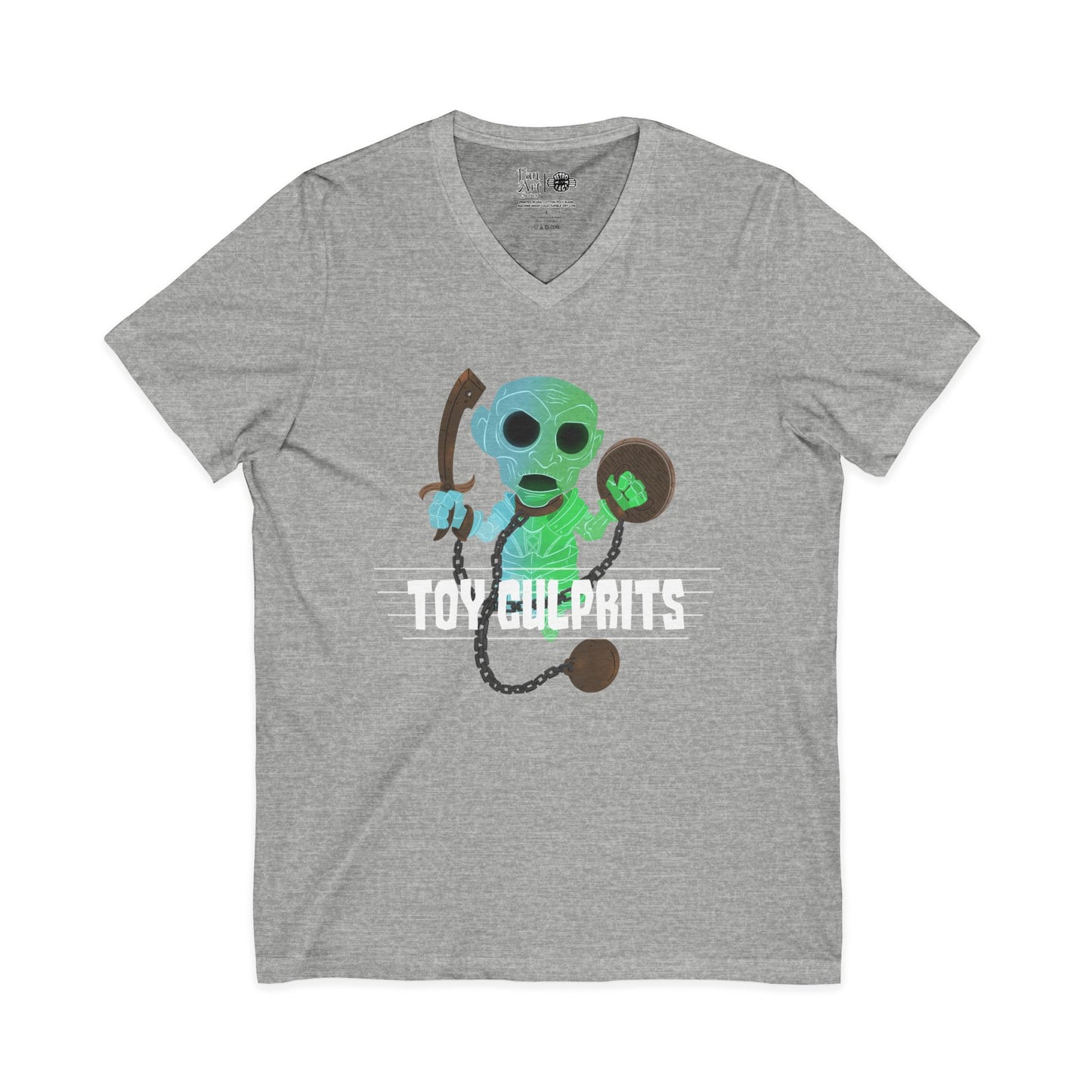 Toy Culprits Blue & Green Ghost | Mythic Legions | Fan Art | V-Neck T-Shirt