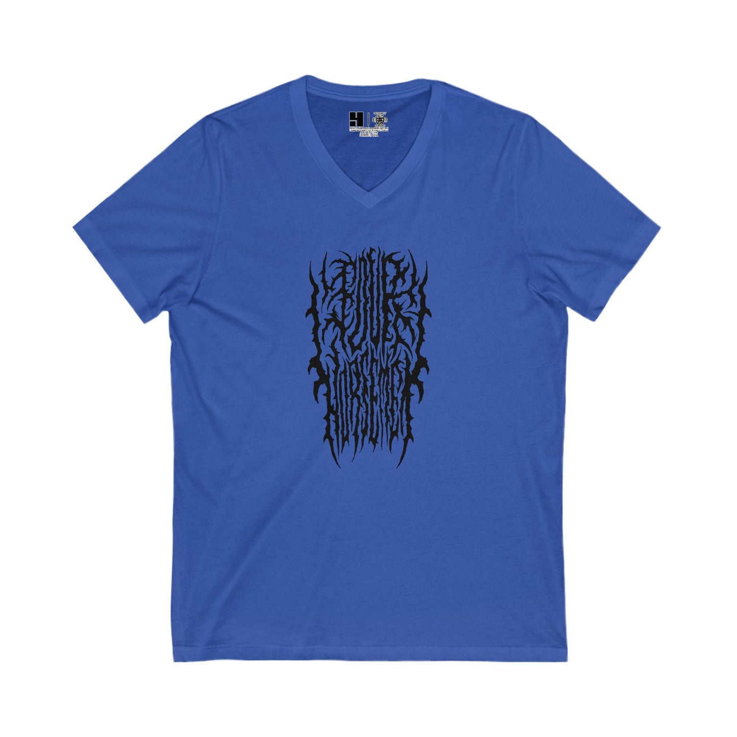 4H Metal Logo Black | Mythic Legions | V-Neck T-Shirt