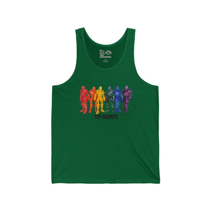 Rainbow Ghosts w/ Toy Culprits Black Logo | Mythic Legions | Fan Art | Tank Top