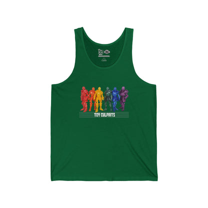 Rainbow Ghosts w/ Toy Culprits White Logo | Mythic Legions | Fan Art | Tank Top
