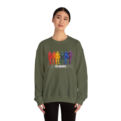 Rainbow Ghosts w/ Toy Culprits White Logo | Mythic Legions | Fan Art | Sweatshirt