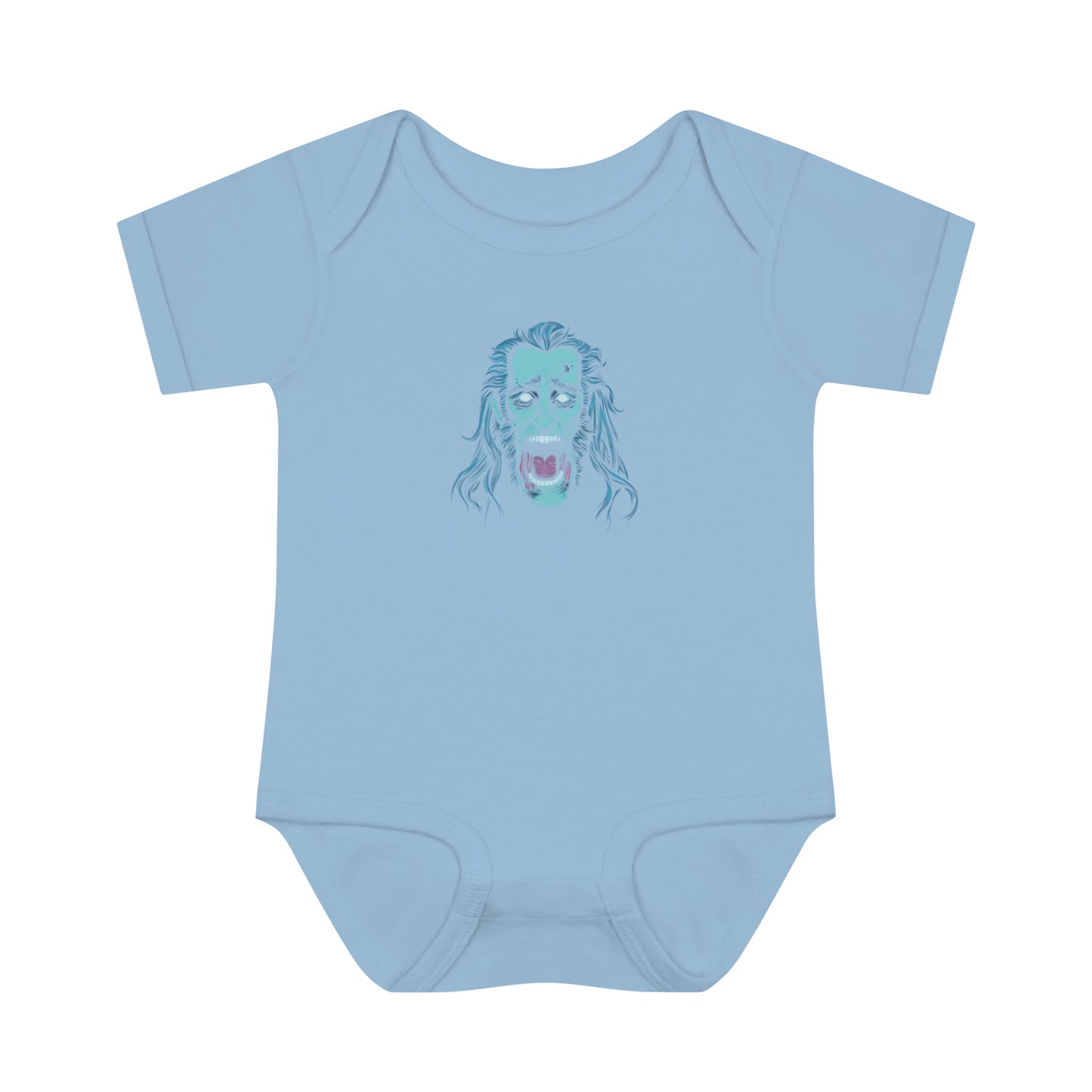 Jacob Marley | Blue/White | Figura Obscura | Baby Bodysuit