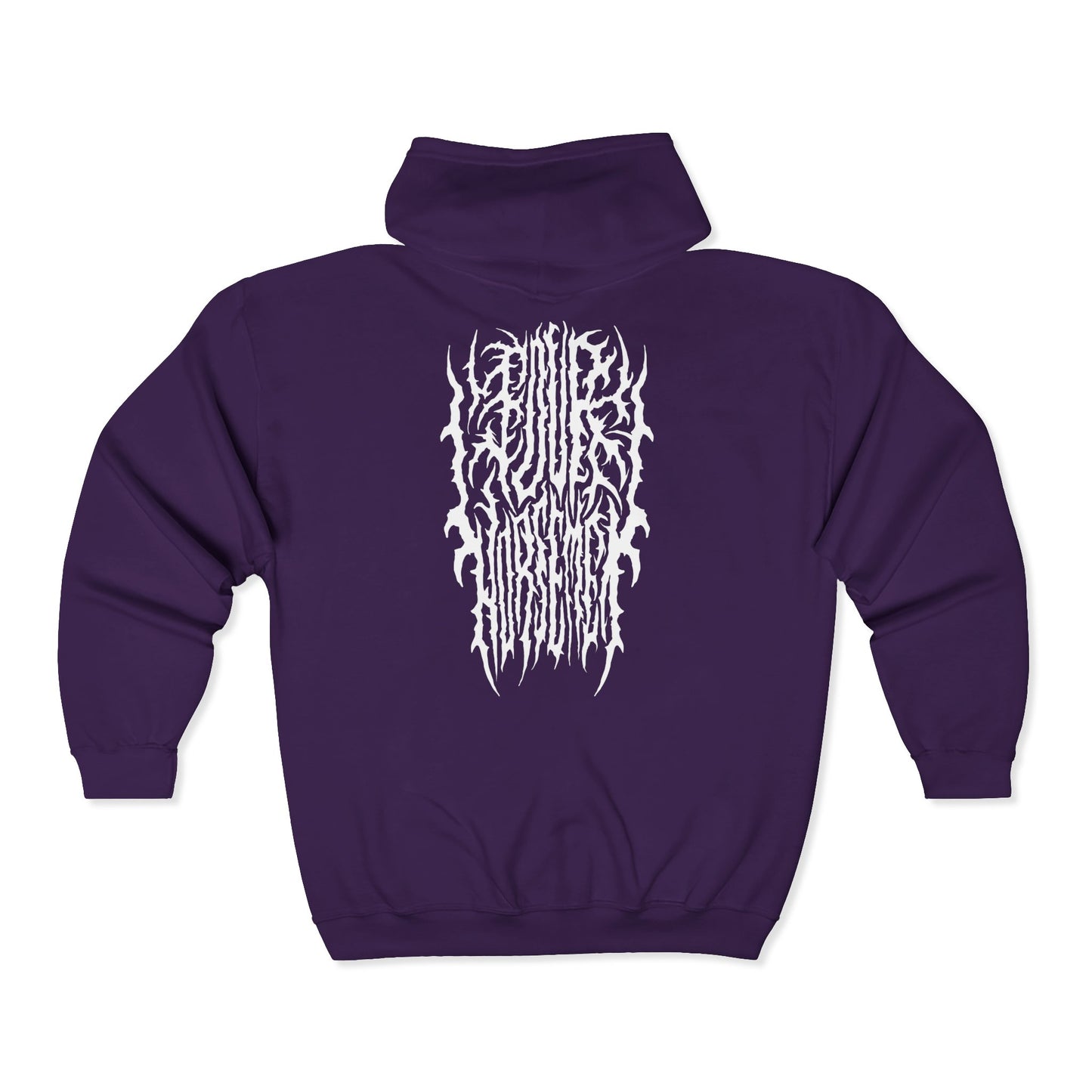 4H Metal Logo White | Mythic Legions | Full Zip Hoodie