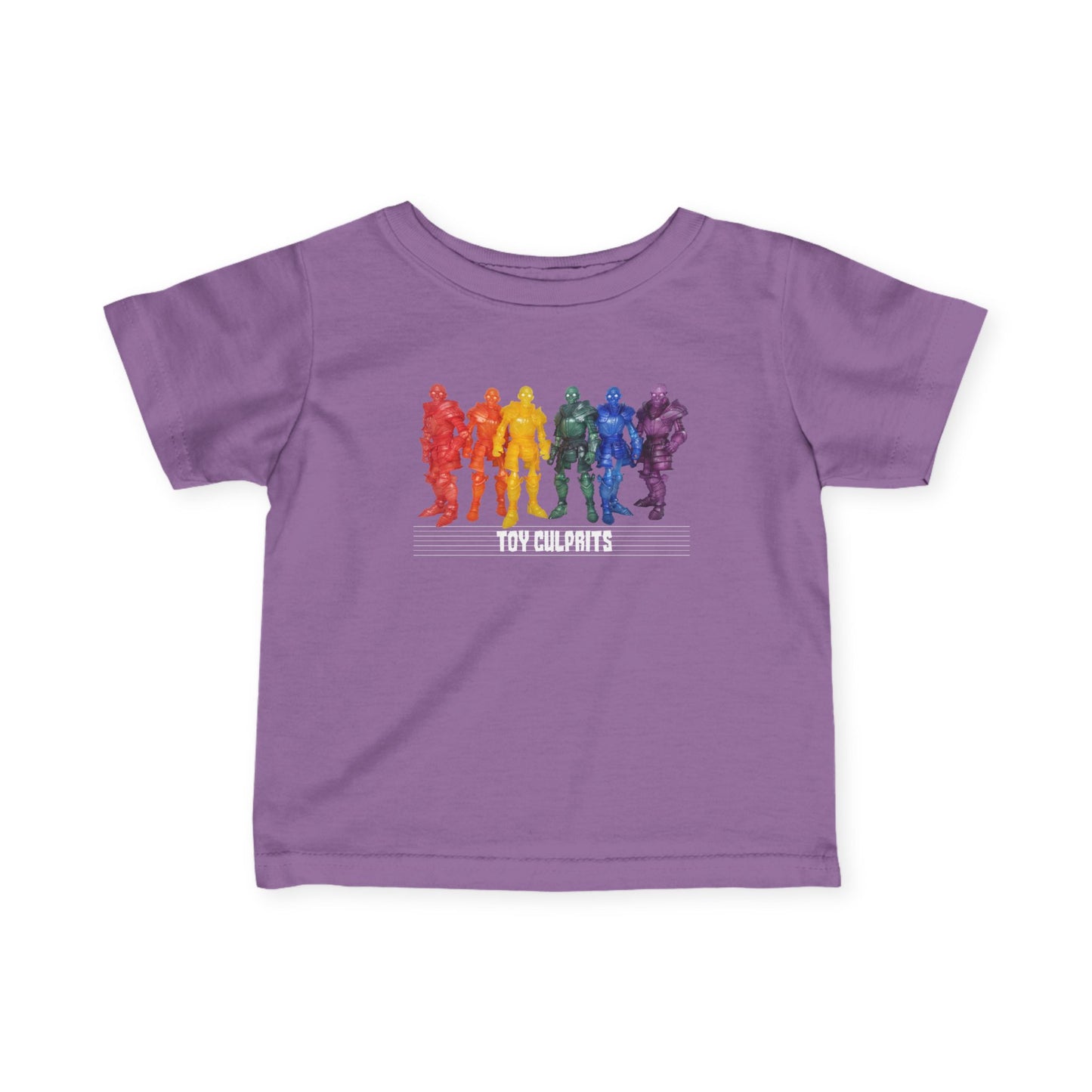 Rainbow Ghosts w/ Toy Culprits White Logo | Mythic Legions | Fan Art | Infant T-Shirt