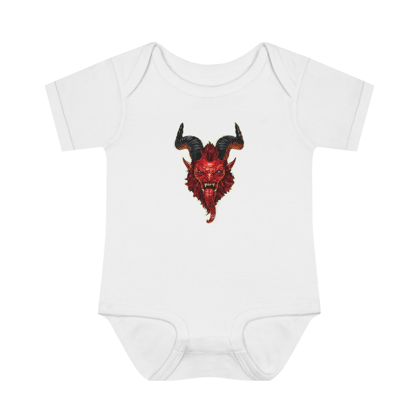 Krampus v2 Red | Figura Obscura | Baby Bodysuit