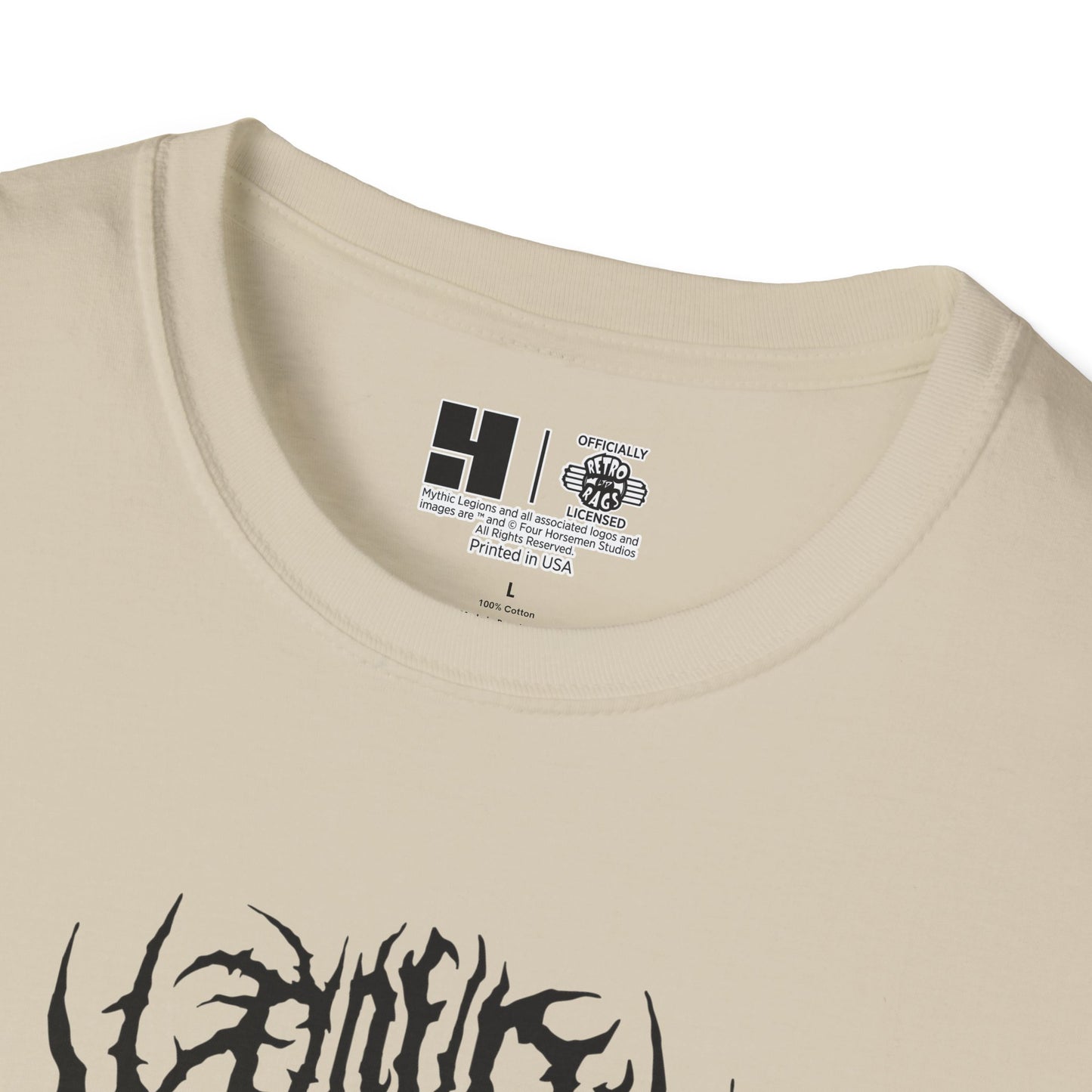4H Metal Logo Black | Mythic Legions | Soft T-Shirt