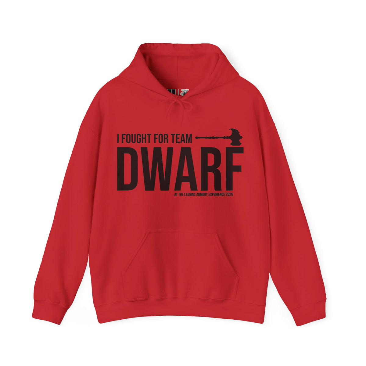 Team Dwarf Legions Con 2026 (Black Logo) | Mythic Legions | Pullover Hooodie