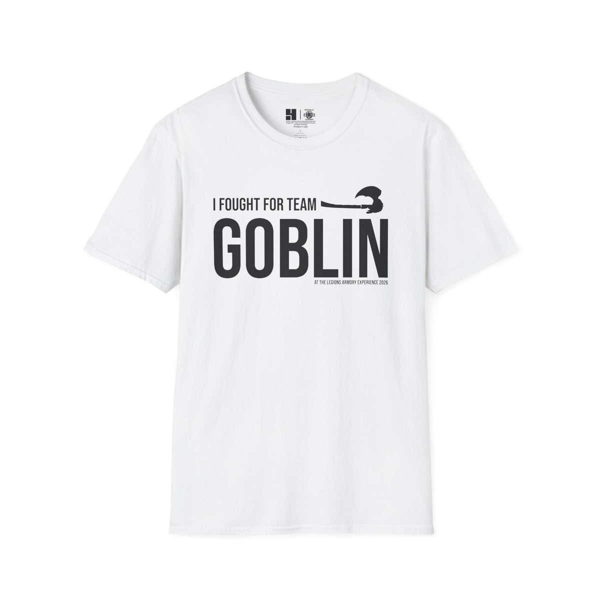 Team Goblin Legions Con 2026 (Black Logo) | Mythic Legions | Soft T-Shirt