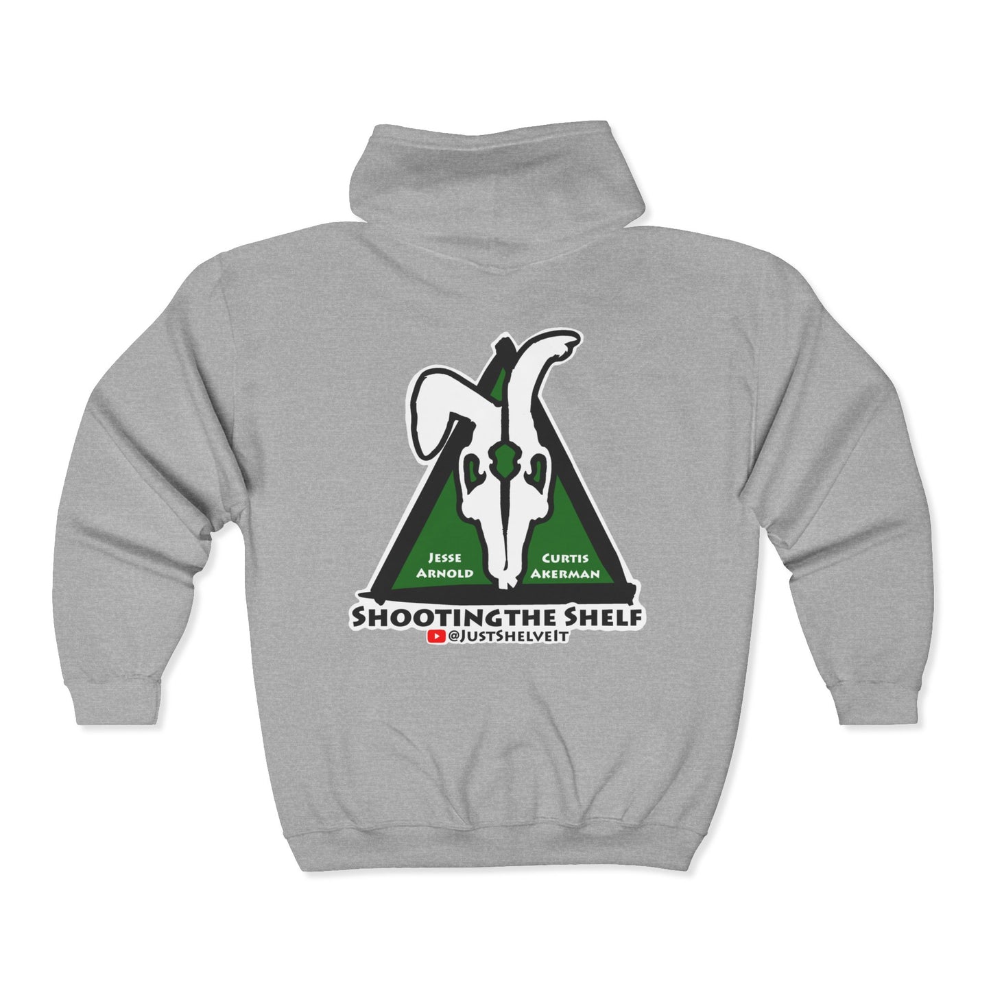 Shooting the Shelf Logo | Mythic Legions | Fan Art | Full Zip Hoodie